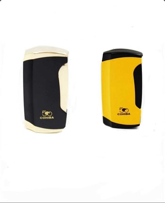 Подаръчен комплект от запалка с пънчър и ножица за пури 50 годишнина