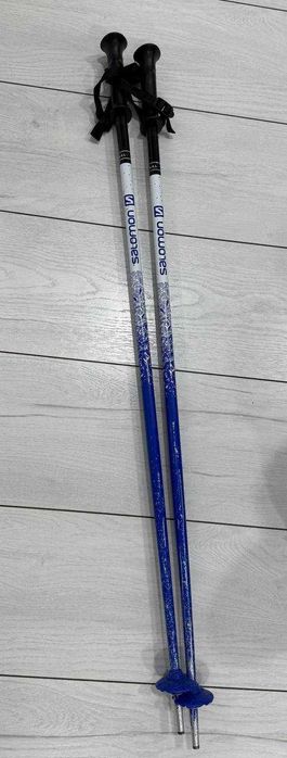 Детские Лыжи 110см ботинки 23 23.5 палки. Salamon из di-sport.