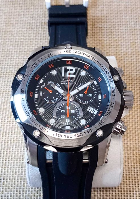 Ceas Invicta Speedway Chronograph Quartz Black Dial - Barbati