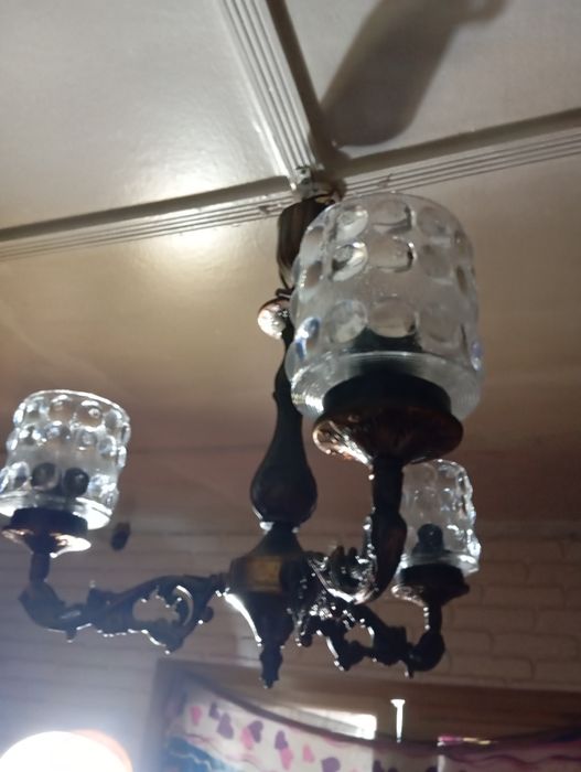 Люстра ссср советских времён рабочая 3 рожка не дорого
