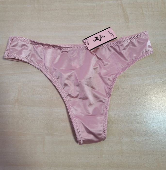 Стилни сатенени бикини прашка пепел от рози розови