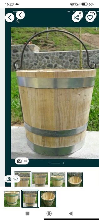 Găleată ciutura  lemn