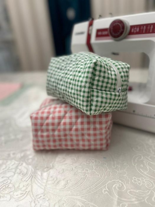 Косметичка в клетку