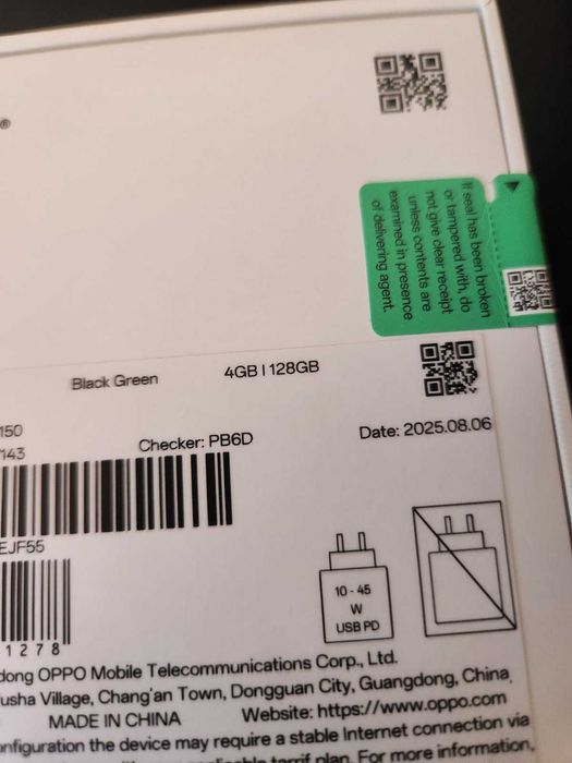 Чисто нов смартфон Oppo A5 5G 4GB/128GB Black Green с 2 год гаранция