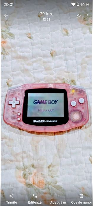 Carcasa originala roz sau albastra GBa