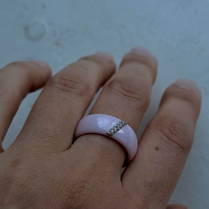 Кольцо керамика новое