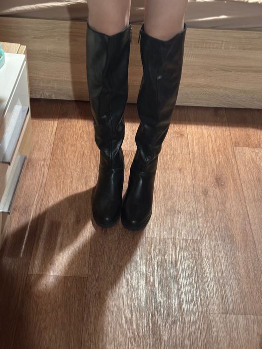 Ботфорты женские черные