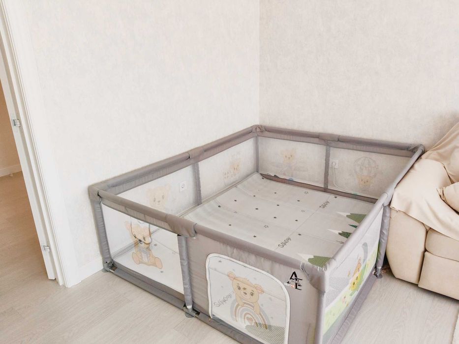 Игровой манеж CORPDIM 200x180x66 см, серый
