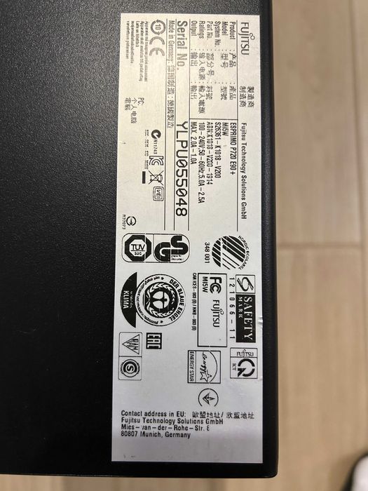 PC Fujitsu Esprimo P720 E90+, I5 4430 3Ghz 12GB DDR3 SSD 128GB 500GB
