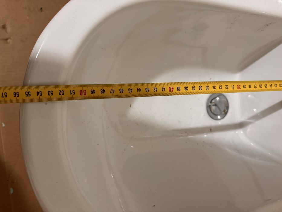 Bideu portelan cu baterie mono si sifon inclus