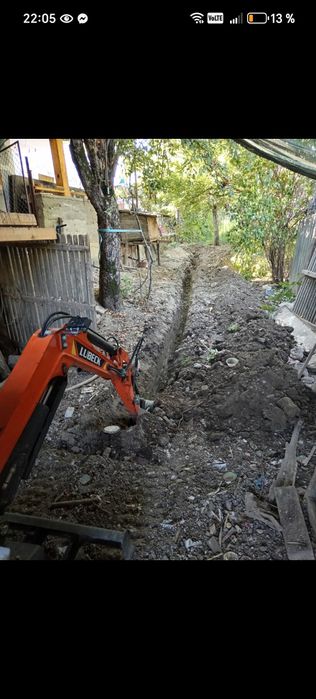 Execut lucrări cu miniexcavator și lucrări de canalizare!!