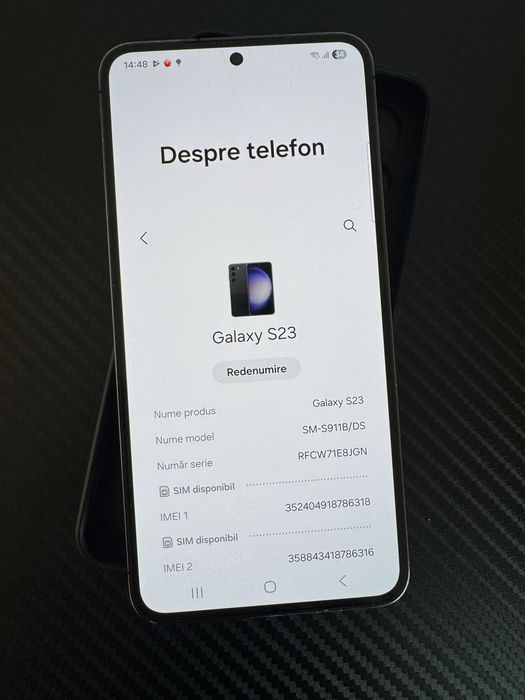 Samsung Galaxy S23, Black, 128GB