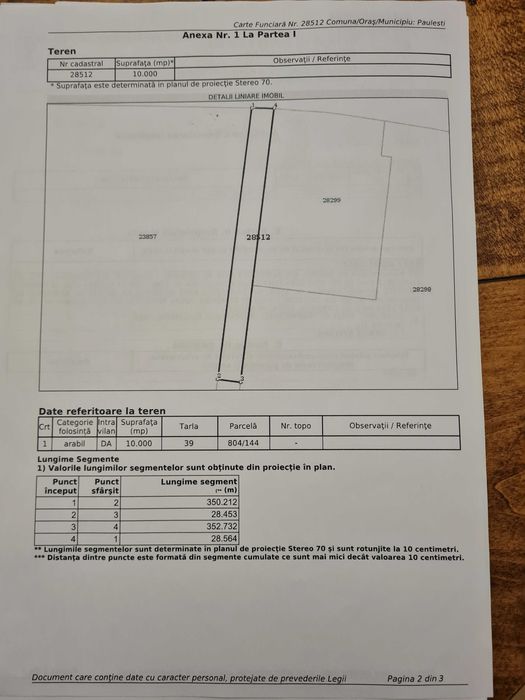 Teren de vanzare intravilan 10.000 mp, Paulesti, zona Parc Industrial