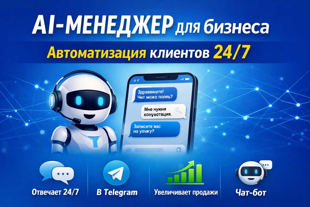 AI-менеджер для бизнеса 24/7 | Автоматизация Telegram
