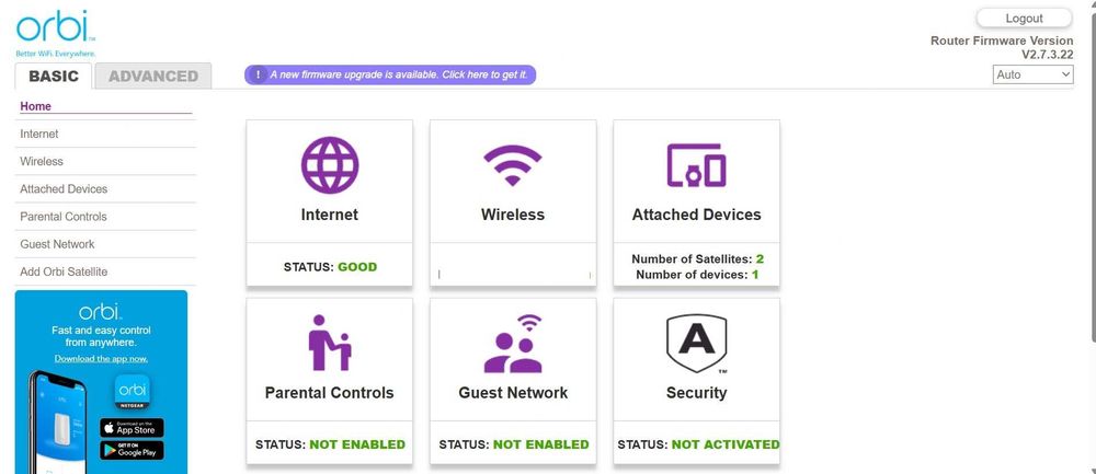 NetGear Orbi mesh system