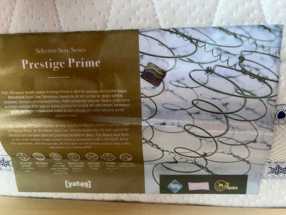 Матрак Yatas 180 x 200 prestige prime yayli yatak