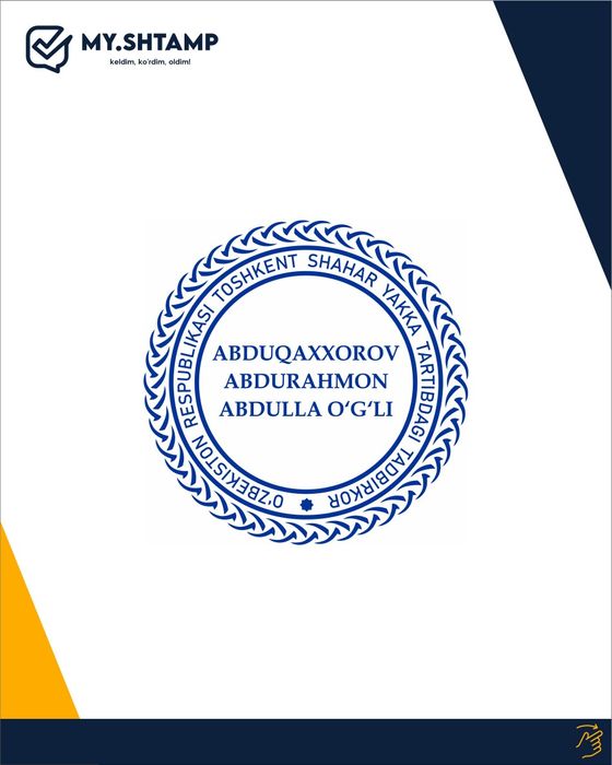 Pechat shtamp faksimel 20 minutia tayyor