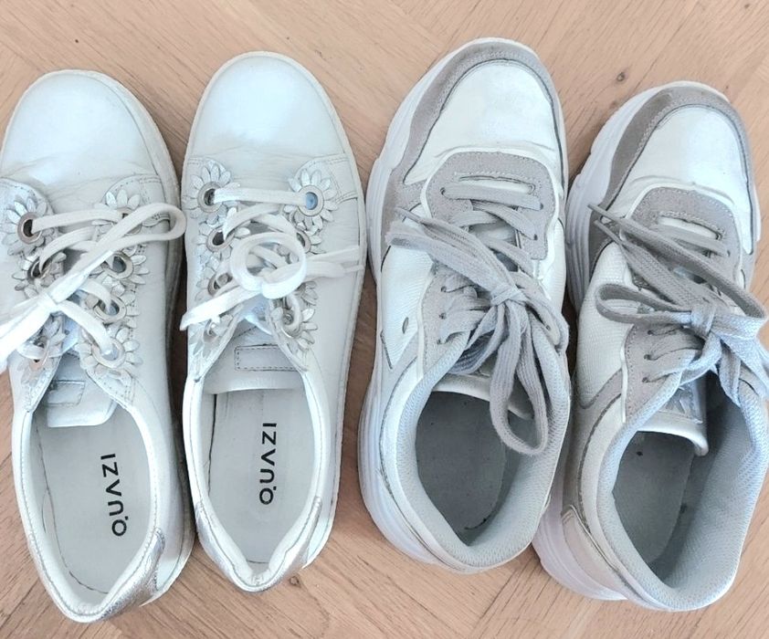 Дамски маратонки/кецове н.38 естествена кожа