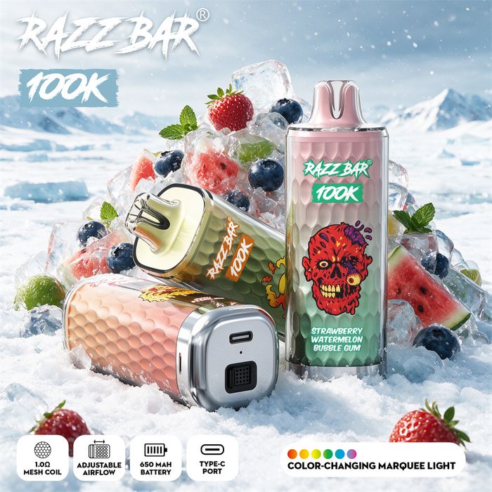 Vape razzbar 100k puffs model nou