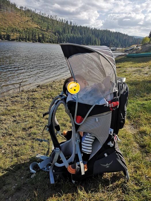 Osprey Poco AG Premium – rucsac portbebe drumeție, complet cu accesorii