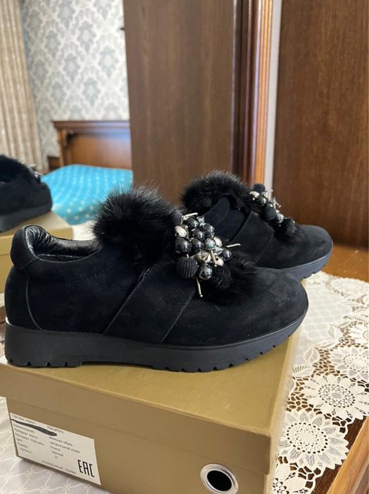 Зимние полуботинки