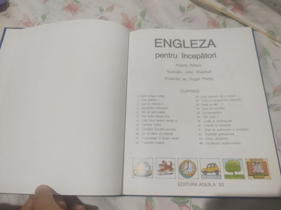 Carte manual limba engleza copii și adulți cu imagini începători curs engleza  ilustrata
