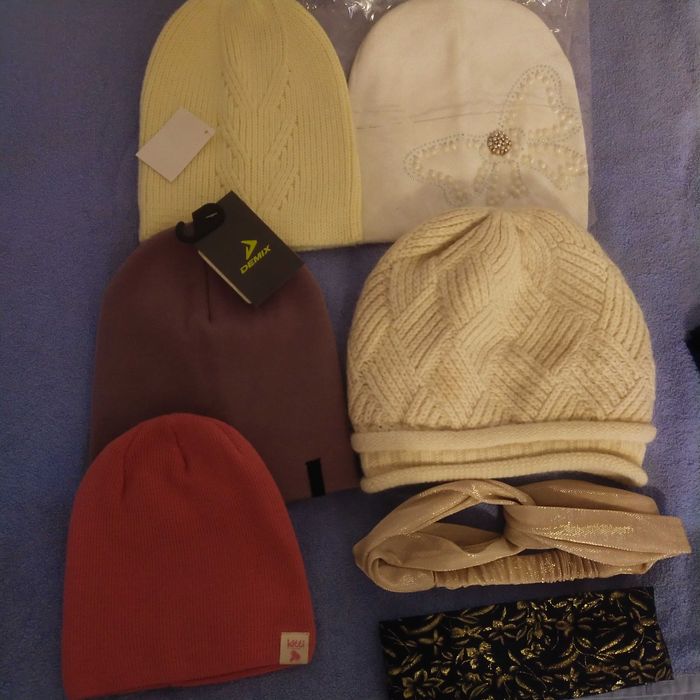 Шапка берет палантин шарф