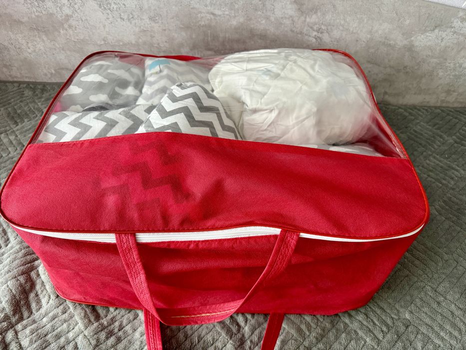 Бортики в кроватку с матрасом 75*75