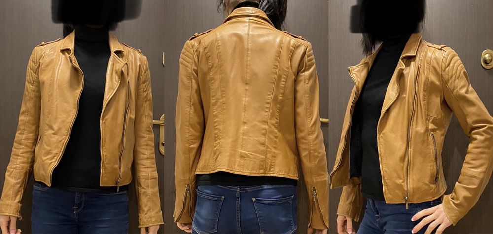 ESPRIT Lamb Leather кожени якета, агнешка кожа, р-р 34