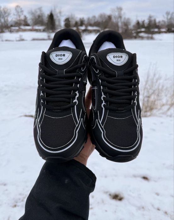 Adidasi Dior B30 Black Edition Full Reflective