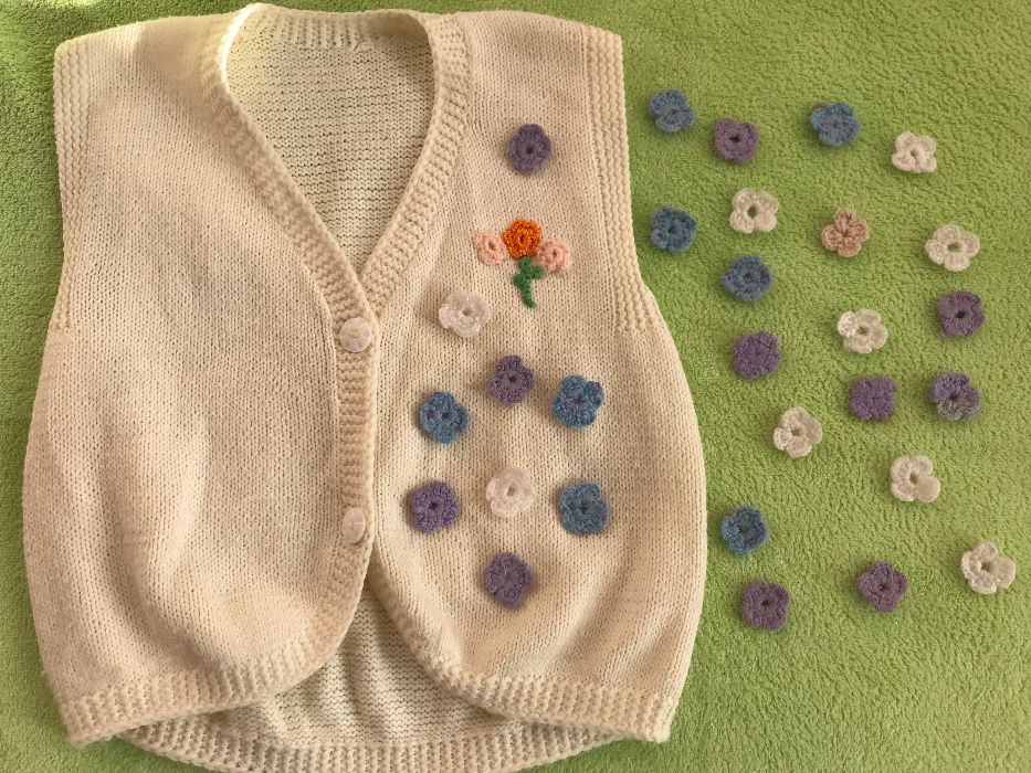 Плетена Бебешка Рокля Блуза Бебешки комплекти  Бебешки терлици
