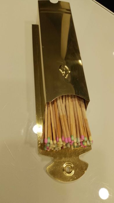 Suport elegant + chibrituri pentru Semineu - ideal DECOR