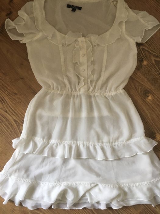 Rochie Asos, alba, nu e transparenta! Mărimea M