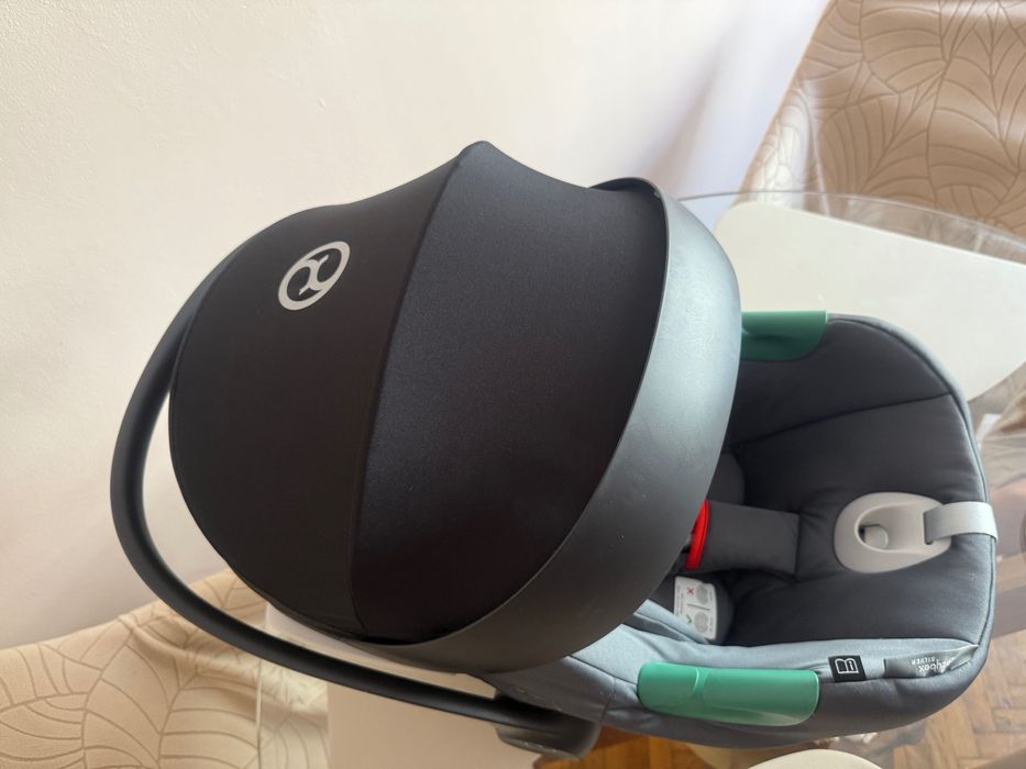 Кош за новородено Cybex Cot S Lux, стол за кола AtonBi-size + адаптори