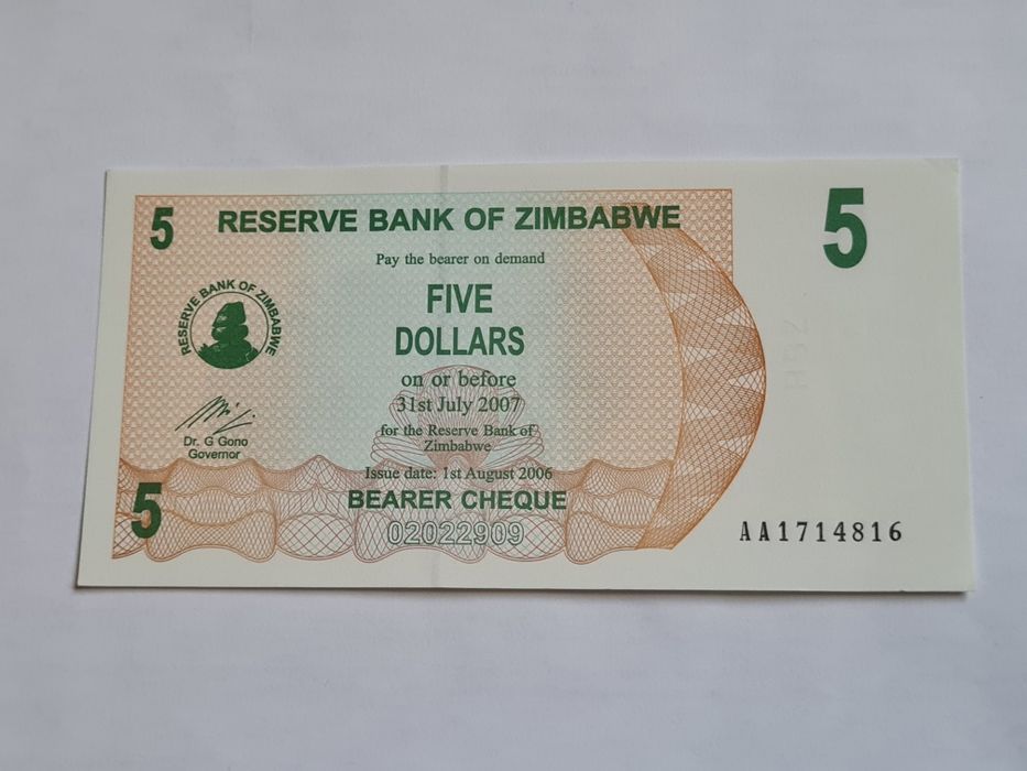 Евтини Банкноти от Зимбабве. UNC