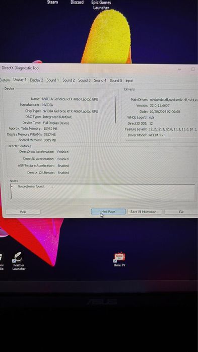 Vand laptop tuff f15