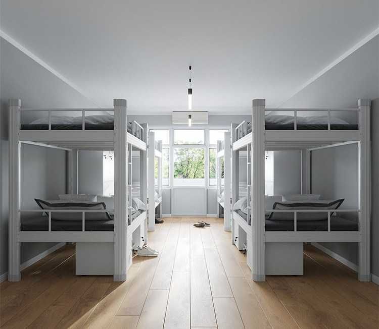 Mustahkam ikki qavatli metall karavot katta yukga mos