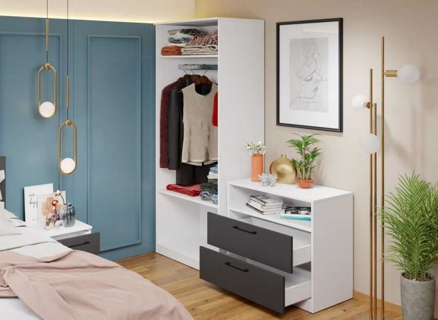 Dulap Benjamin Gri / Alb – C83/05