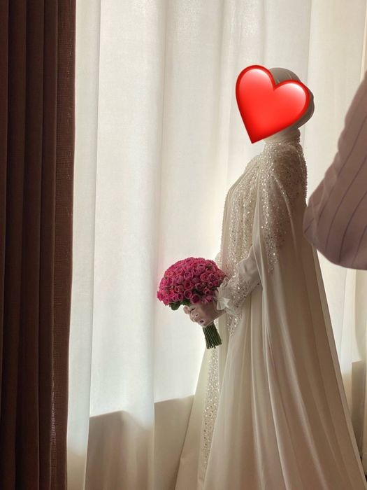 Hijobli kelinlarimiz uchun abaya kelin ko’ylak