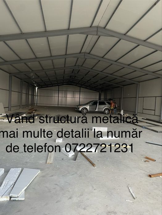 Service auto pe structura metalica 11 x 30 din profil ipe 220 si panou