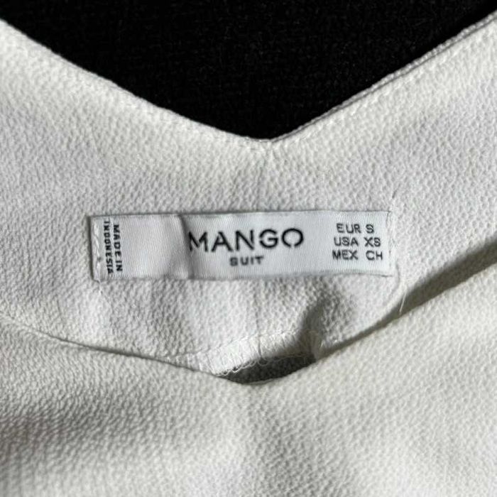 Top alb Mango Suit