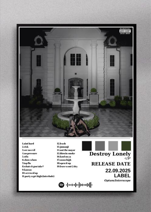 Tablou Destroy Lonely Album ᐸ/3³
