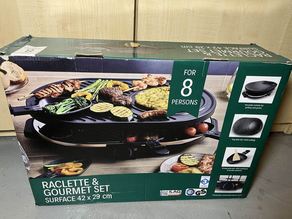 Gratar electric grill raclette 8 persoane. Nou!
