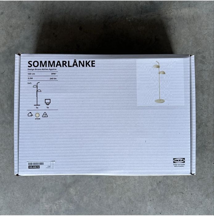 Lampadar 100cm IKEA SOMMARLANKE Nou
