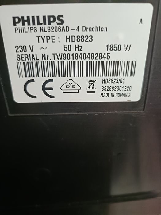 Espressor automat Aparat de cafea  Philips  HD8823