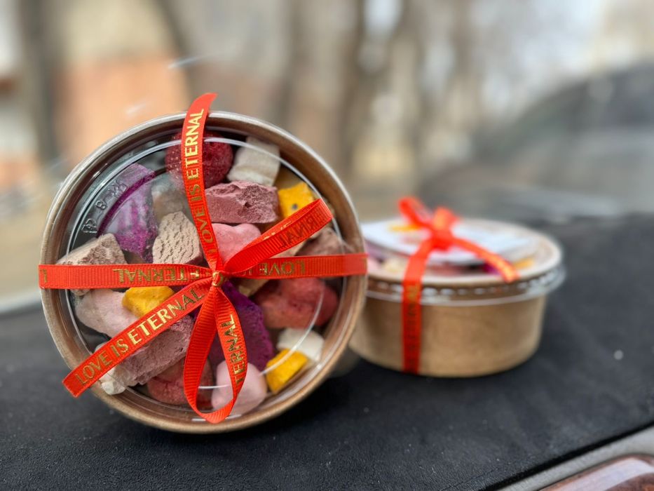 Сублимированные фрукты, мороженое