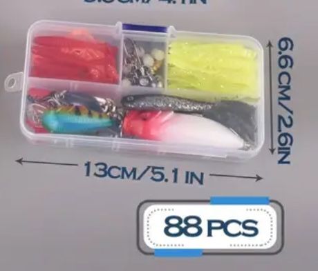 Цял комплект воблери , клатушки , силикони , куки