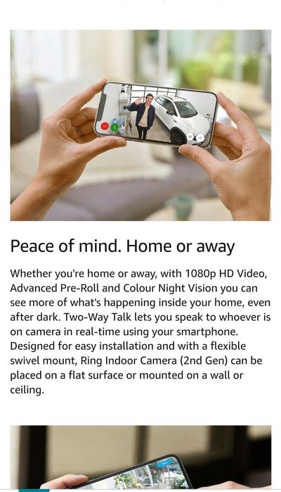 Умна Камера за видеонаблюдение Ring HD2