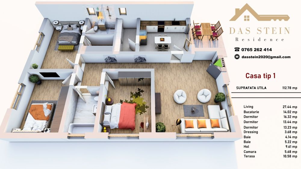 Casa/Vila parter 4 camere Corbeanca/ nZEB