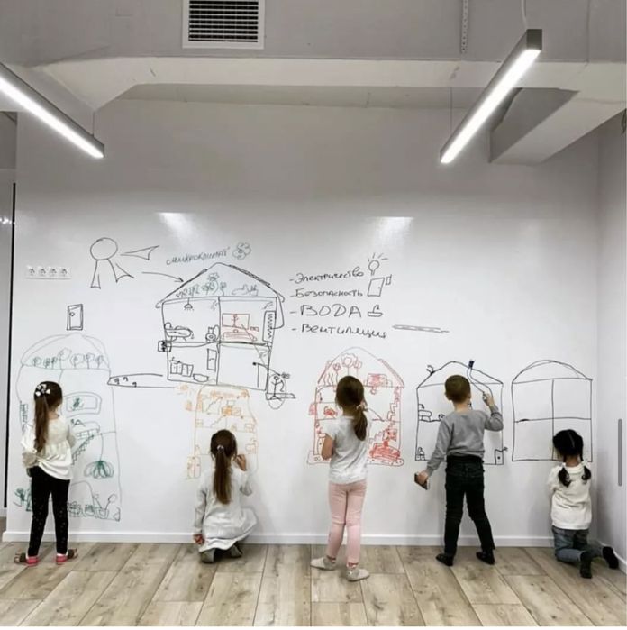 Маркерная меловая плёнка. Обои для рисования